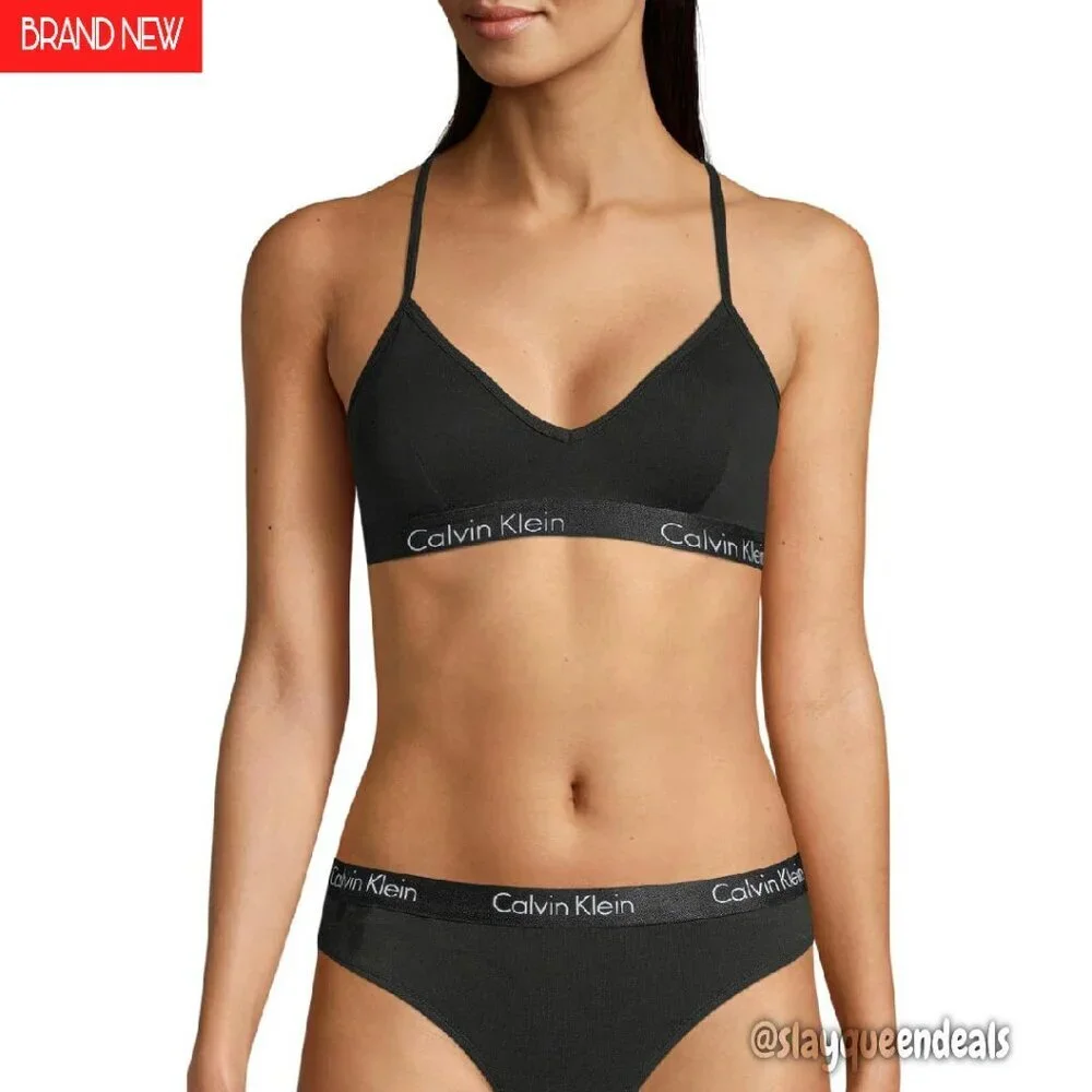 Lightly Lined Cotton Bralette Racerback Wireless Everyday Bra